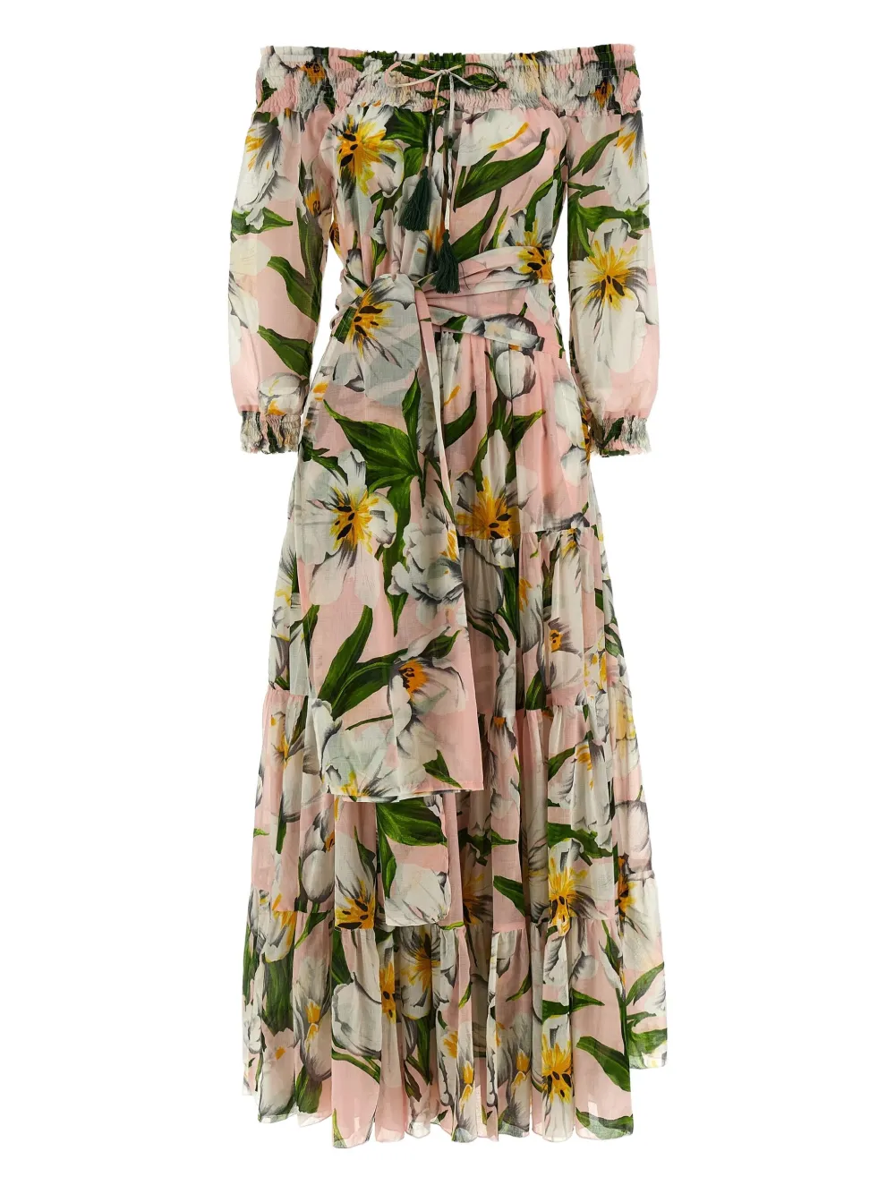 Samantha Sung Jurk met bloemenprint Roze