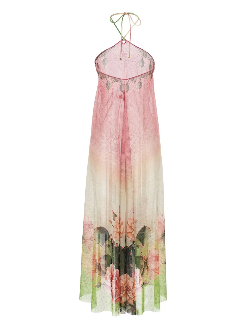 Pin Up Stars Maxi-jurk met bloemenprint - Roze