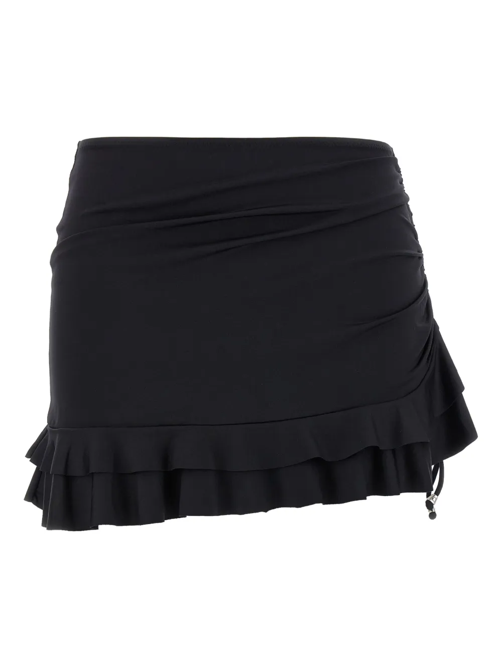 Flounces ruffled mini skirt