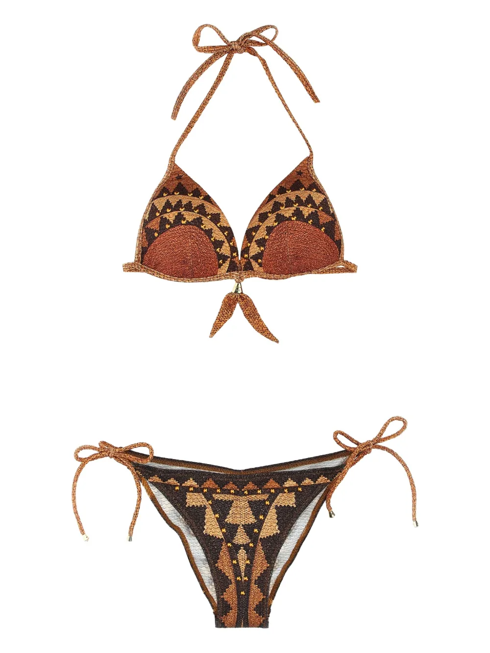 Pin Up Stars Intreccio Africano triangel bikini Bruin