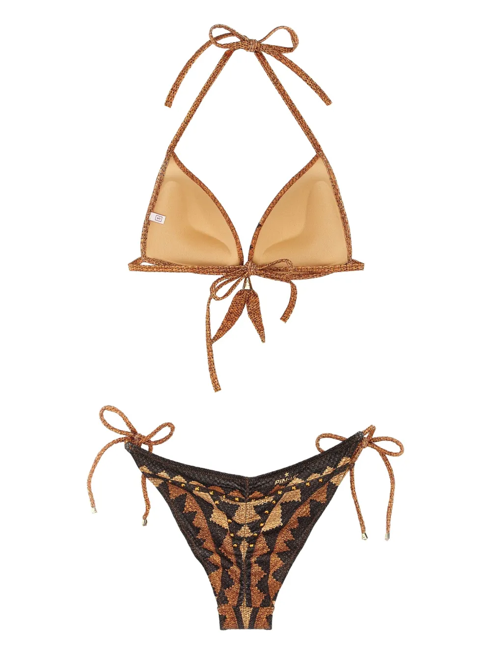 Pin Up Stars Intreccio Africano triangel bikini Bruin