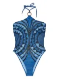 Pin Up Stars Intreccio Africano swimsuit - Blue