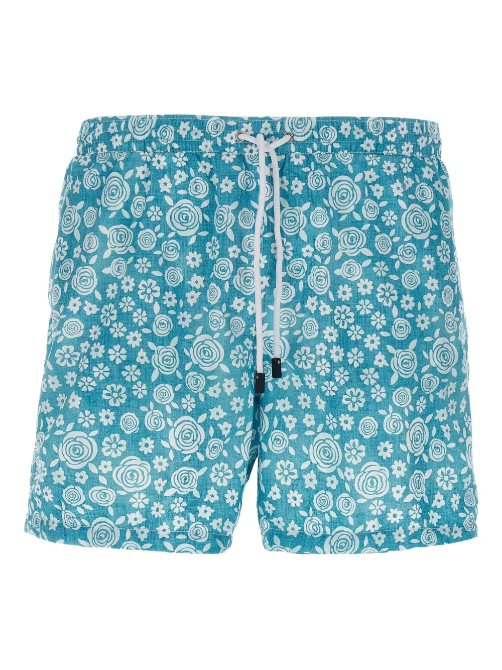 Barba floral-print swim shorts Blauw