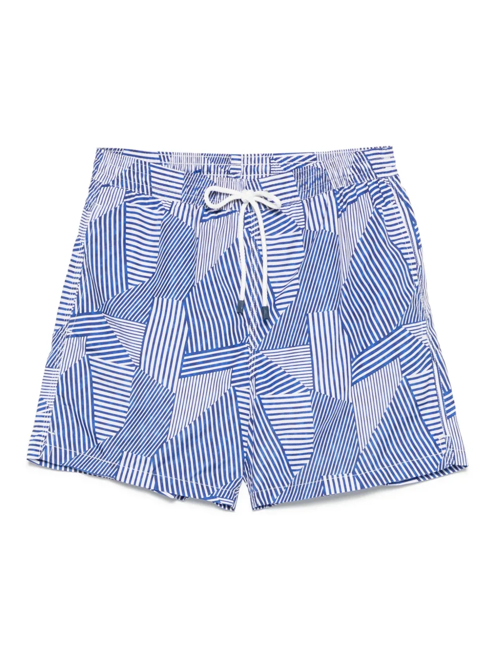 FIORIO MILANO shorts de playa con rayas estampadas | azul | Image 1