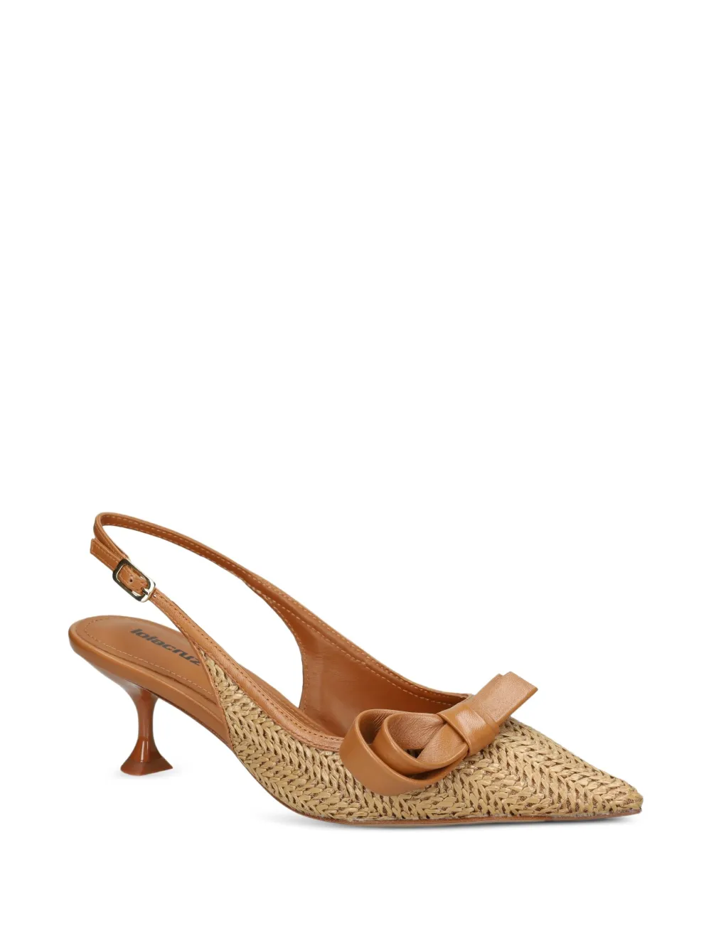 Lola Cruz Leren pumps Bruin