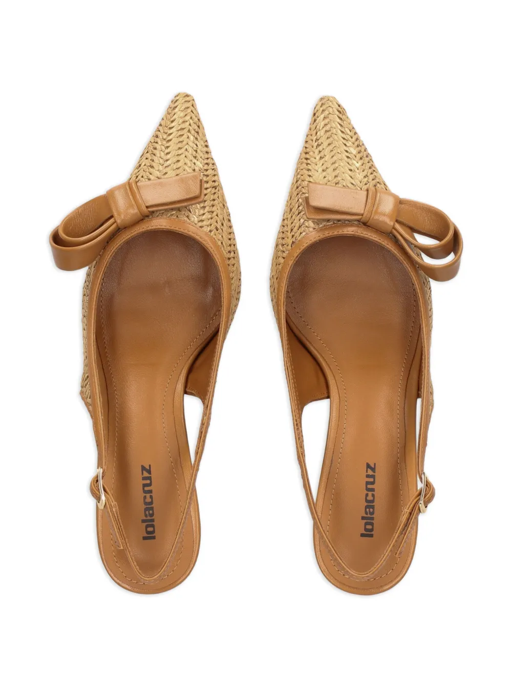 Lola Cruz Leren pumps Bruin