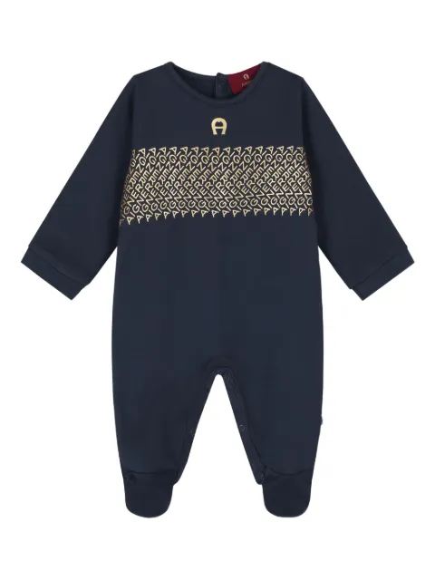 Aigner Kids logo-print babygrow 