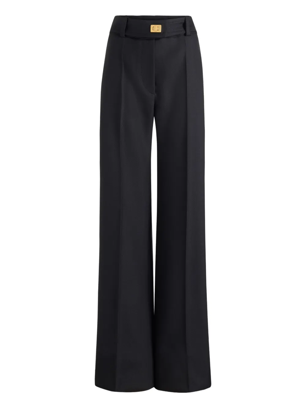 Patou Lock Flared Trousers In Black
