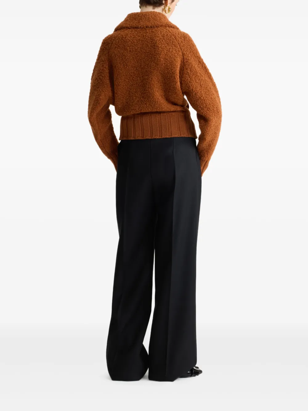 Patou Lock Flared Trousers In Black