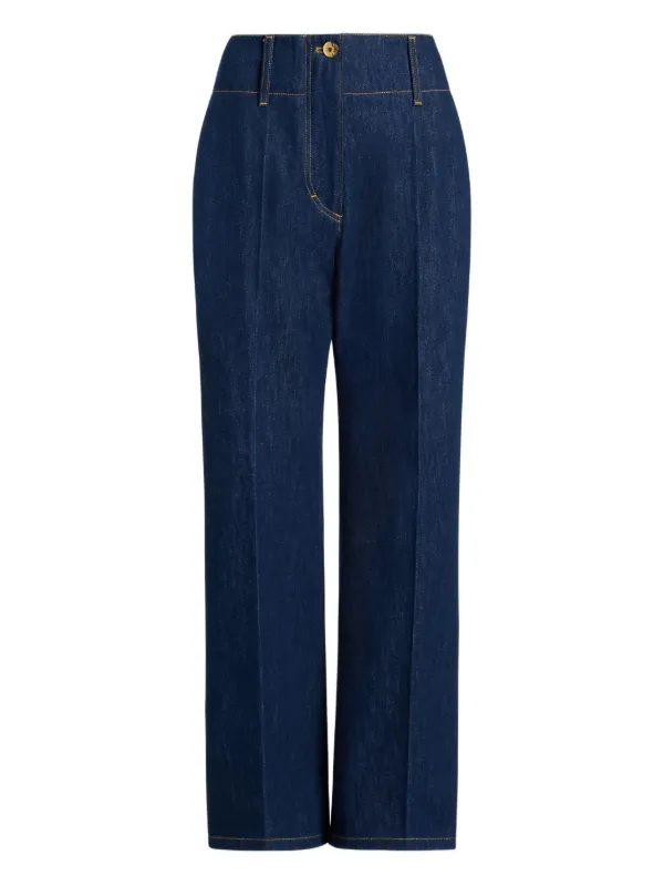 Patou Jeans Con Pretina Ancha Azul FARFETCH AR