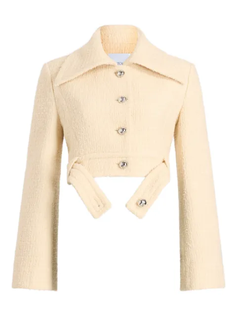 Patou belted tweed jacket