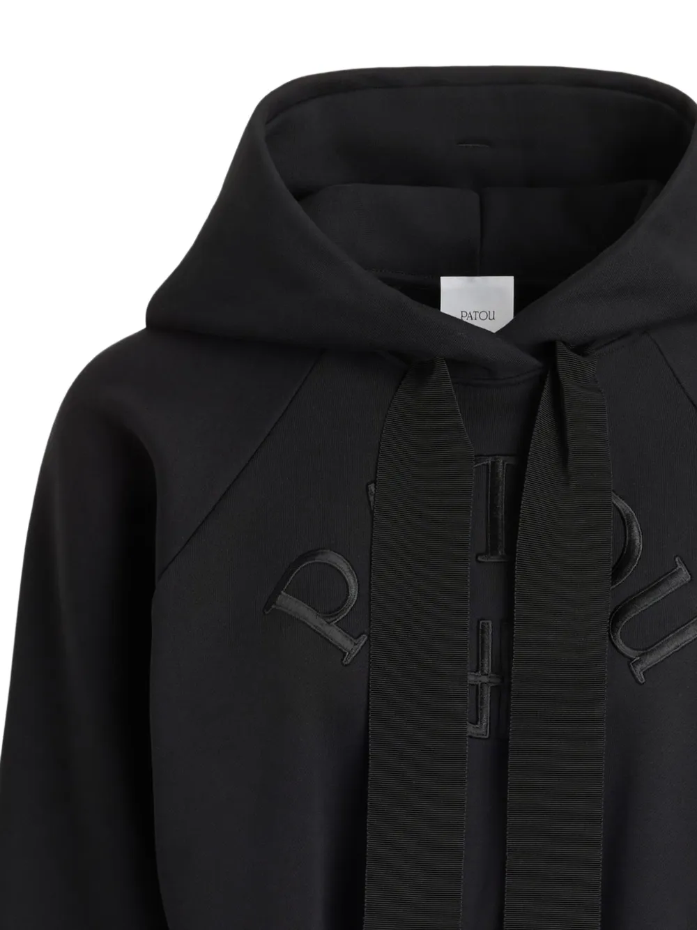 Patou Hoodie met geborduurd logo Zwart
