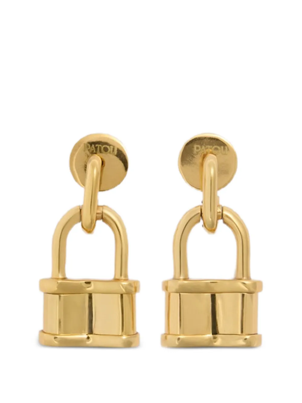 Patou mini padlock earrings - Gold