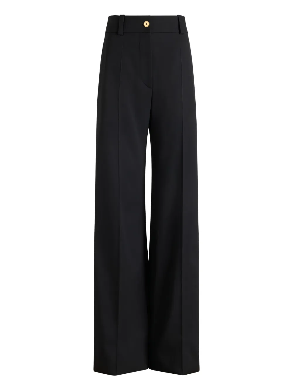 Patou Belt Loop Casual Pants In Black