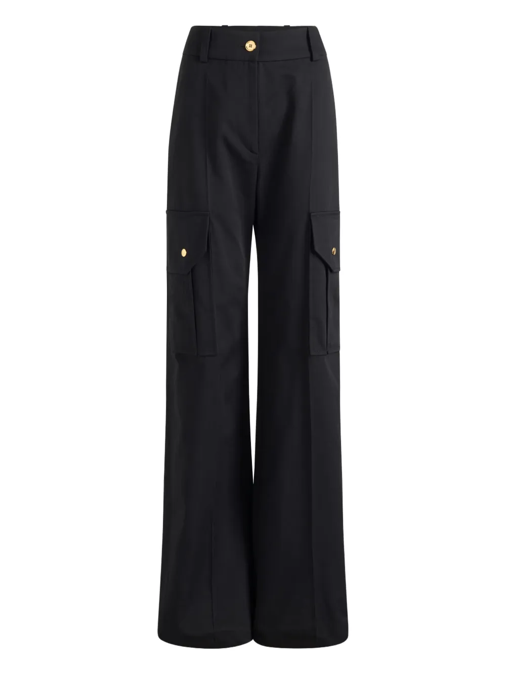 Patou Gabardine Cargo Pants In Black