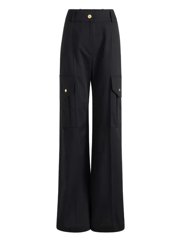 Patou Gabardine Cargo Pants in Black