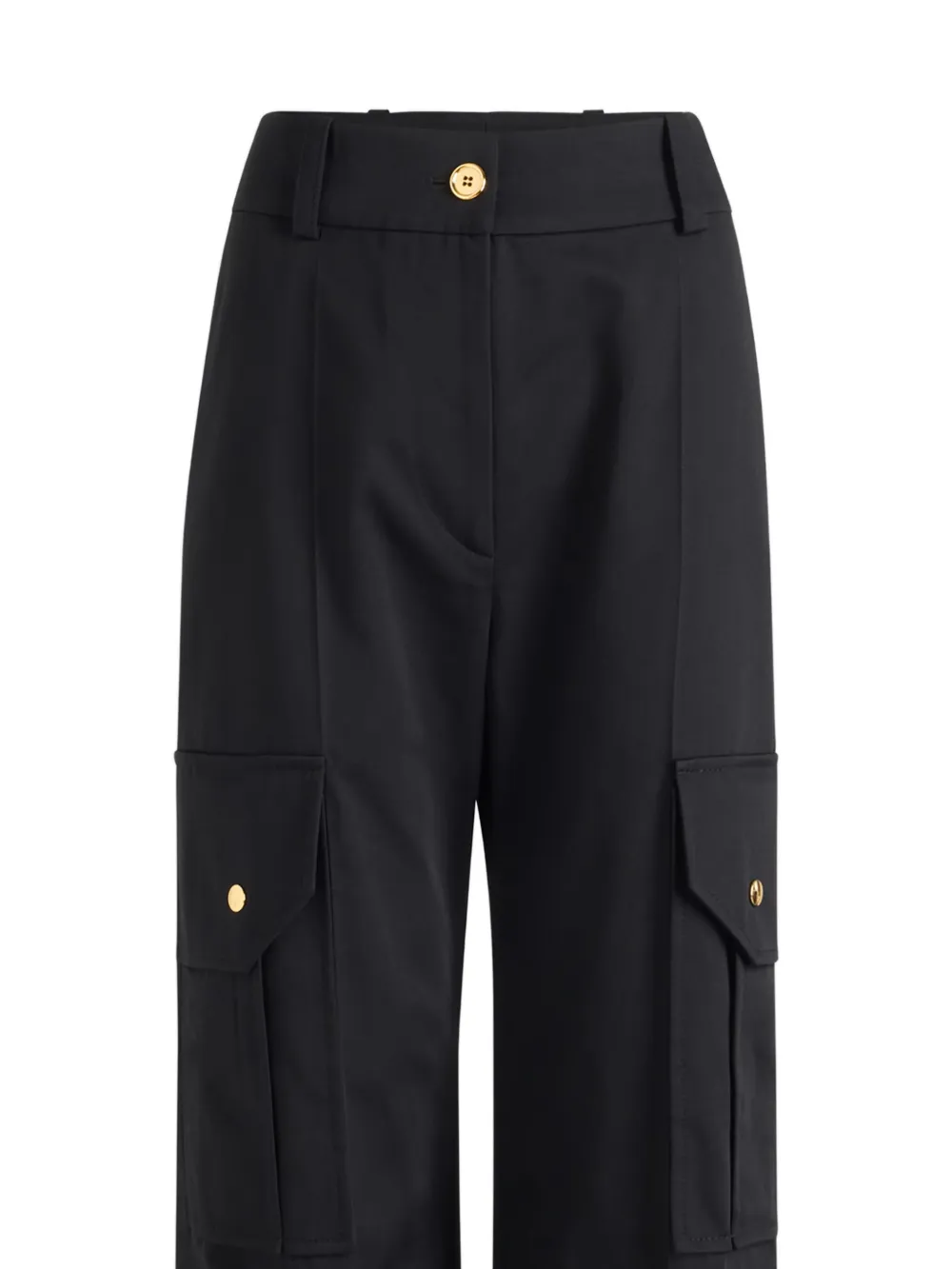 Patou Gabardine Cargo Pants In Black