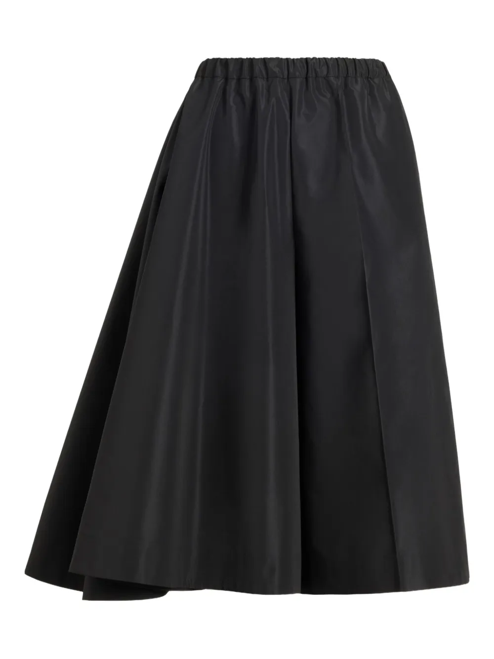 Patou Asymmetrische faille shorts Zwart