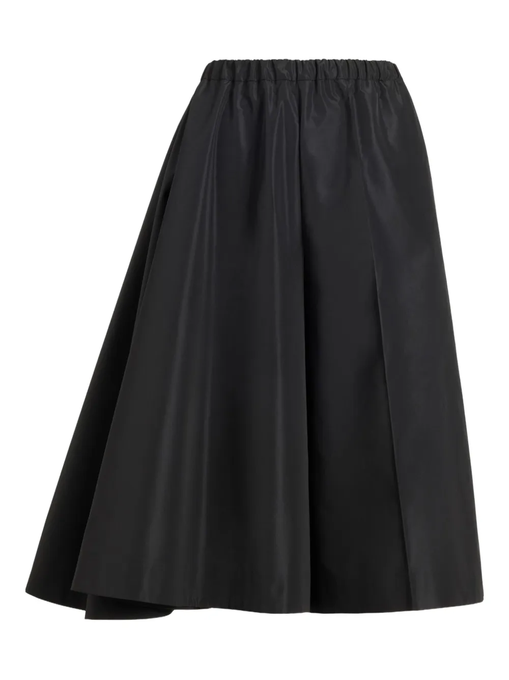 Patou Asymmetrische faille shorts Zwart