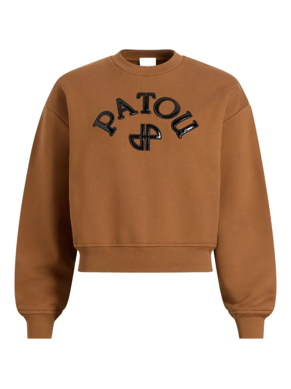 Patou Sweater met logopatch Bruin