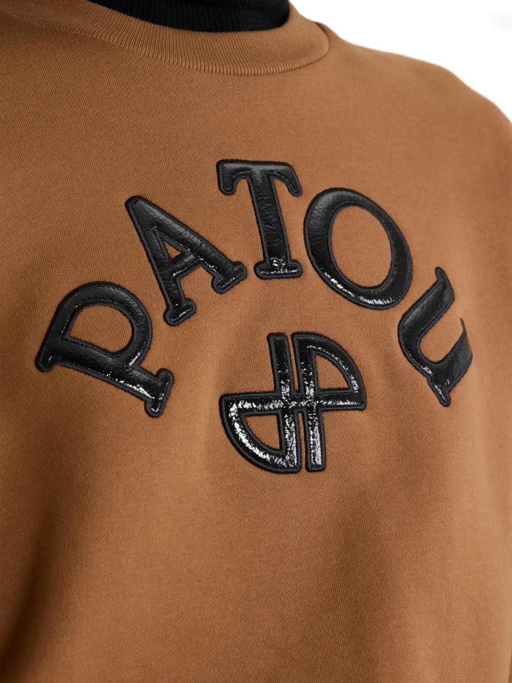 Patou Sweater met logopatch Bruin