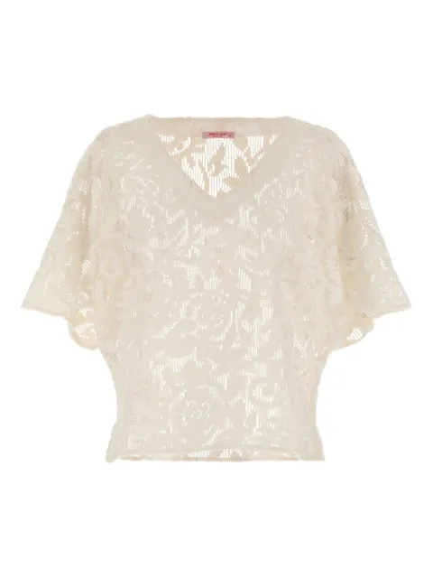 Pin Up Stars blusa de playa con cuello en v