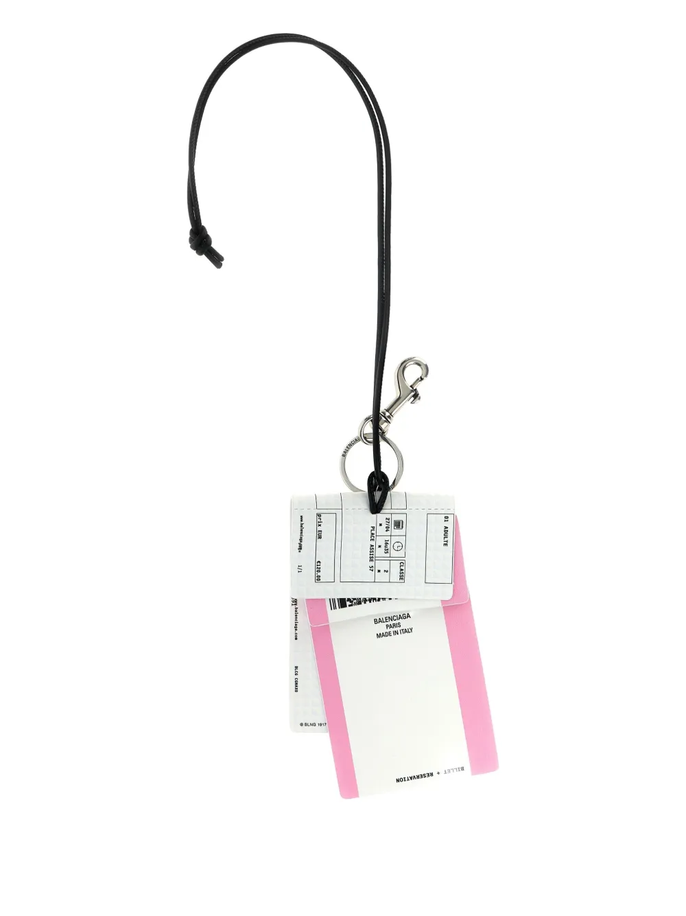 Balenciaga Train Ticket sleutelhanger Wit