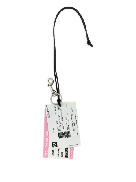 Balenciaga Train Ticket keychain 