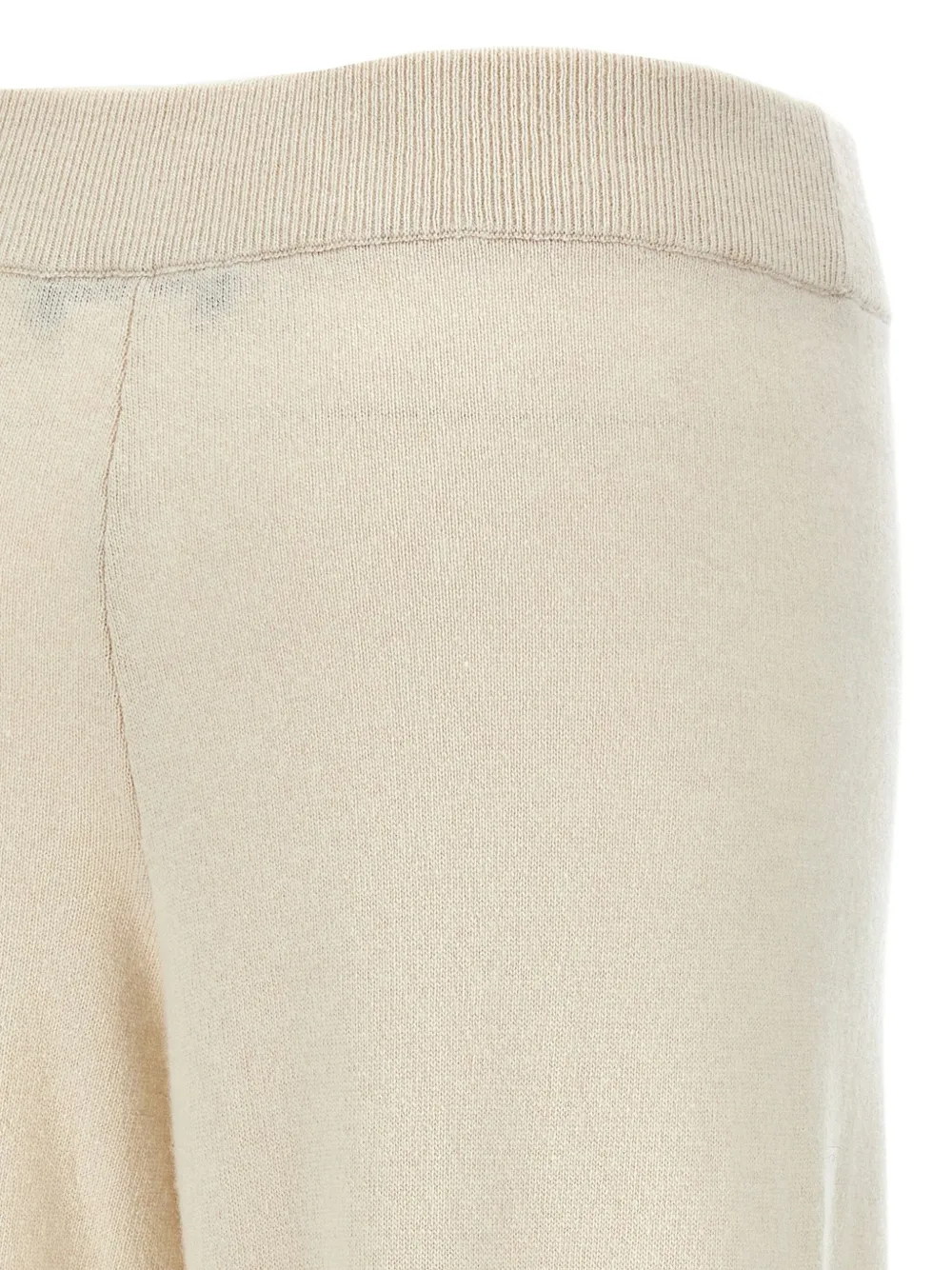 Max Mara Heberis ribbed-waistband cuffed trousers Beige