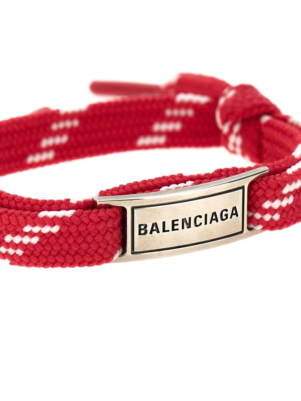 Balenciaga Cargo geweven armband - Zilver