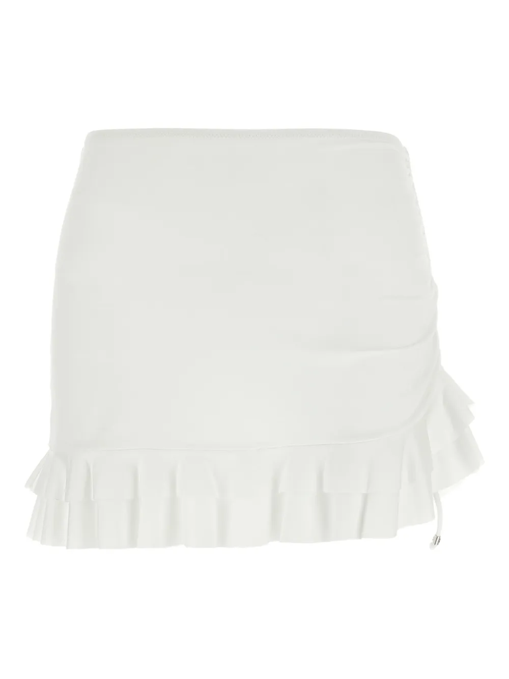 ruffled mini skirt