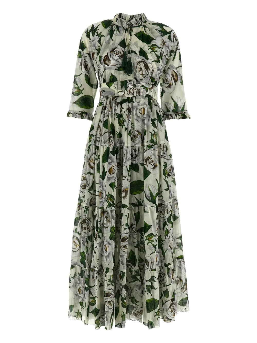 Eden floral-print belted dress