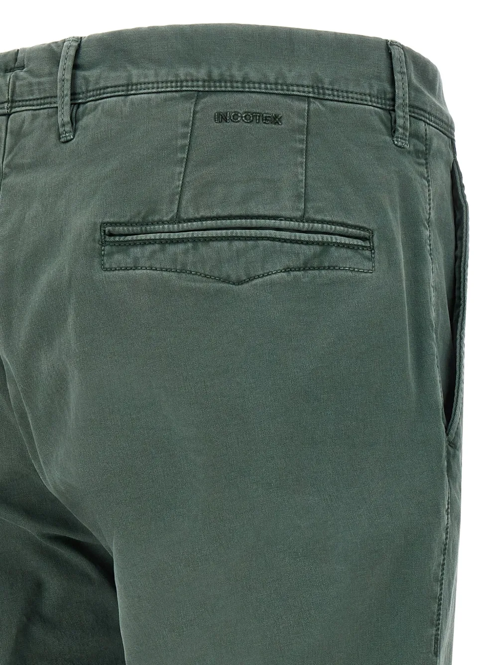 Incotex Panama katoenen broek Groen
