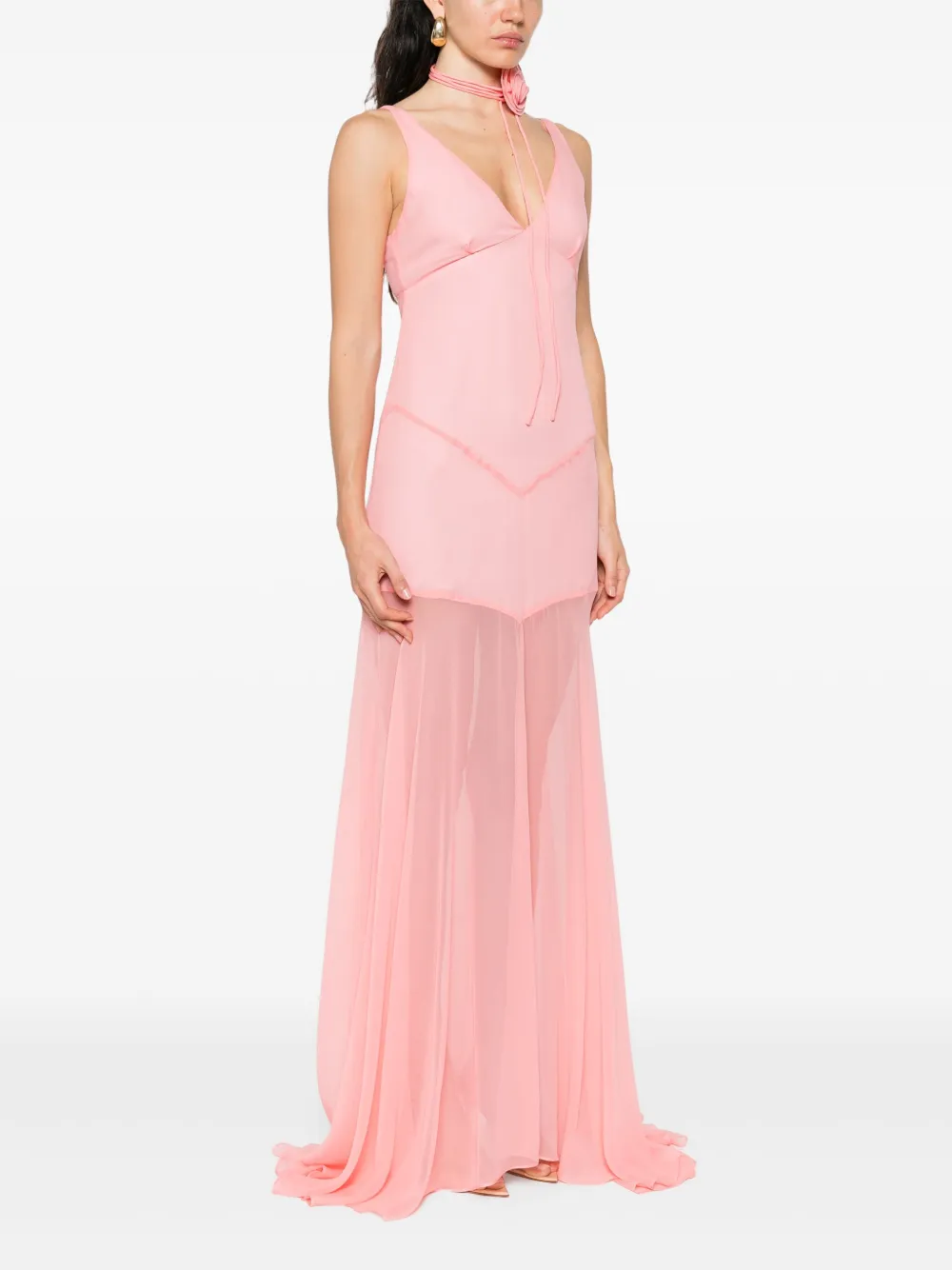 De La Vali Viaje Maxi Dress In Pink