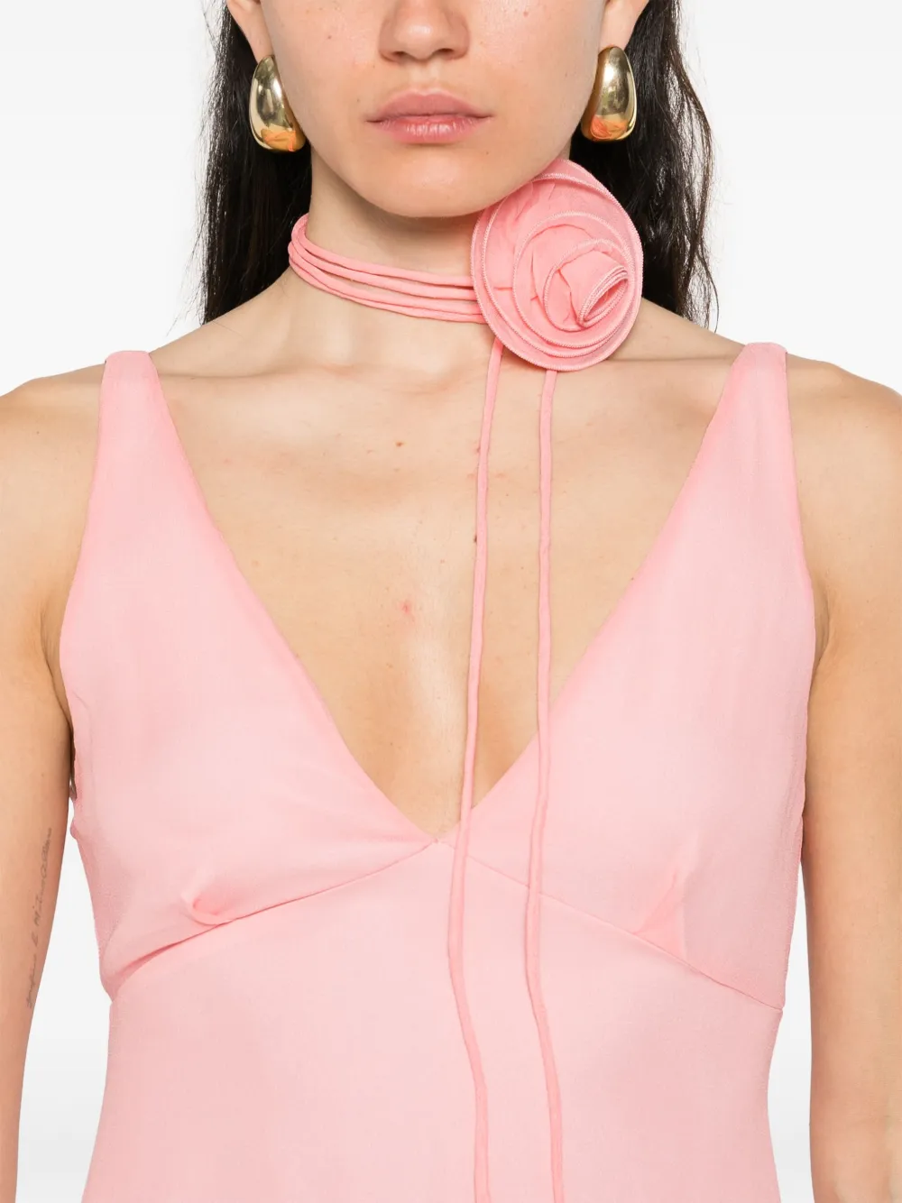 De La Vali Viaje Maxi Dress In Pink