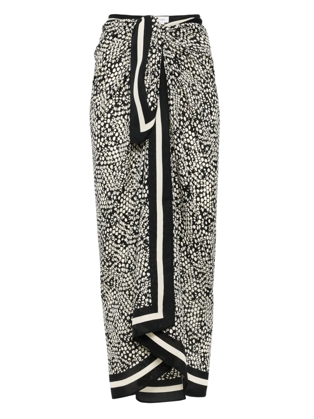 Matteau sarong en soie | noir | Image 1
