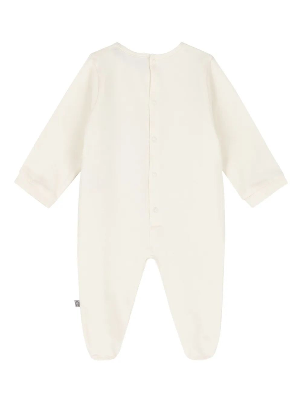 Aigner Kids Romper met logoprint Beige
