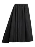 Patou asymmetric midi skirt - Black