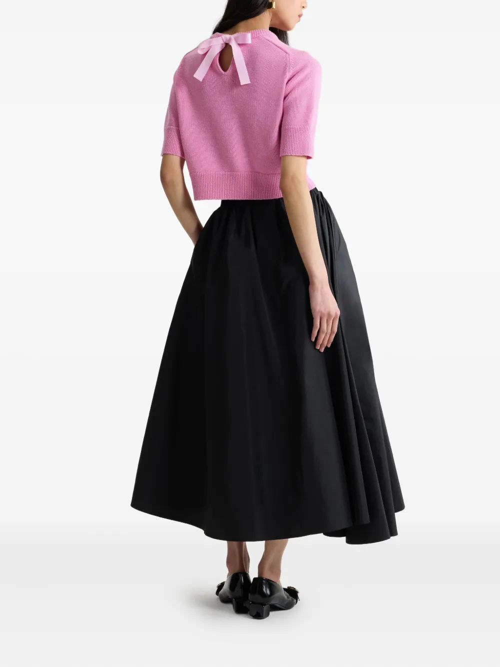 Patou Asymmetrische midi-rok Zwart