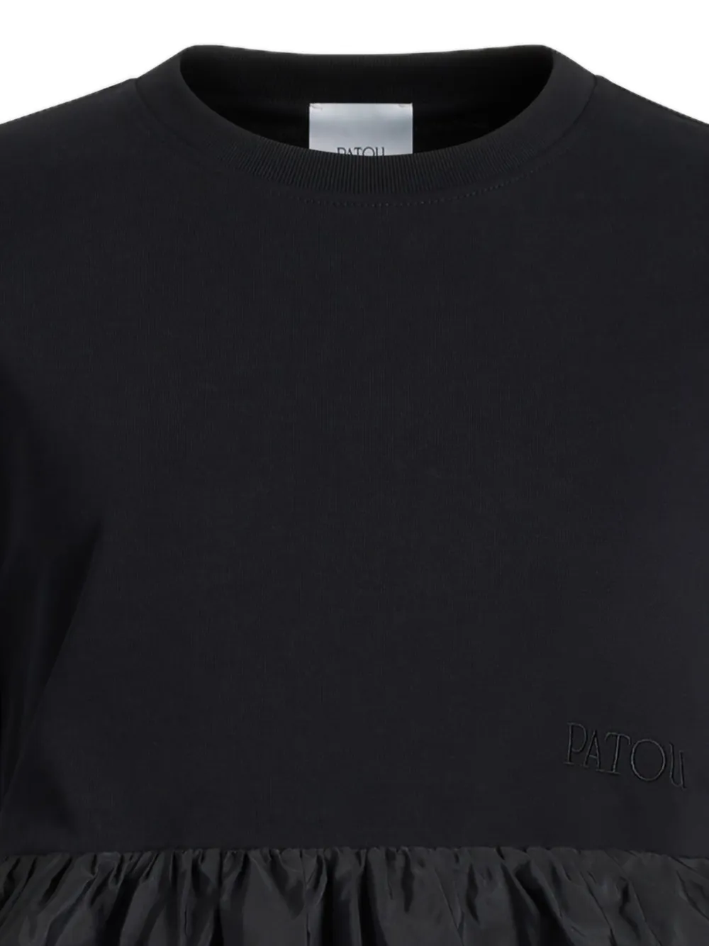 Patou Bubble-hem Top In Black