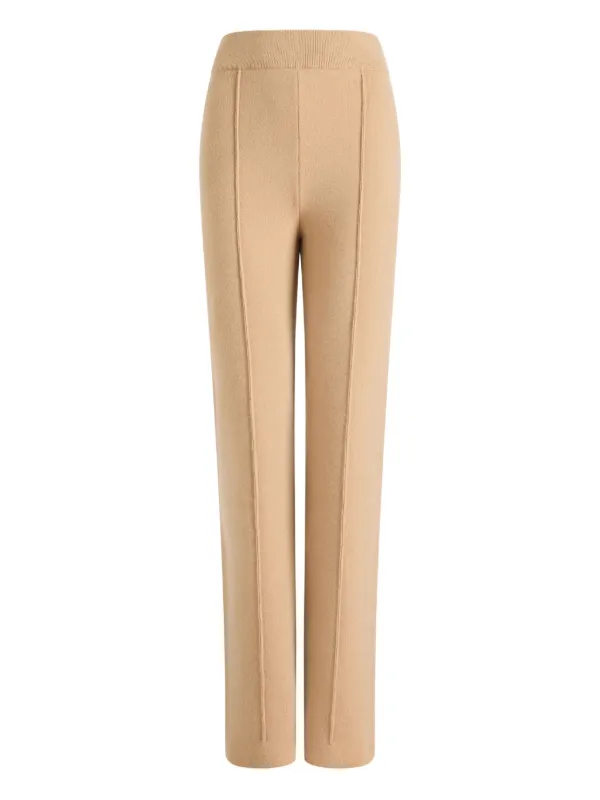 Patou Wool-blend Trousers in Brown