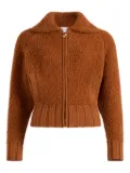 Patou bouclé zip-front jacket - Brown