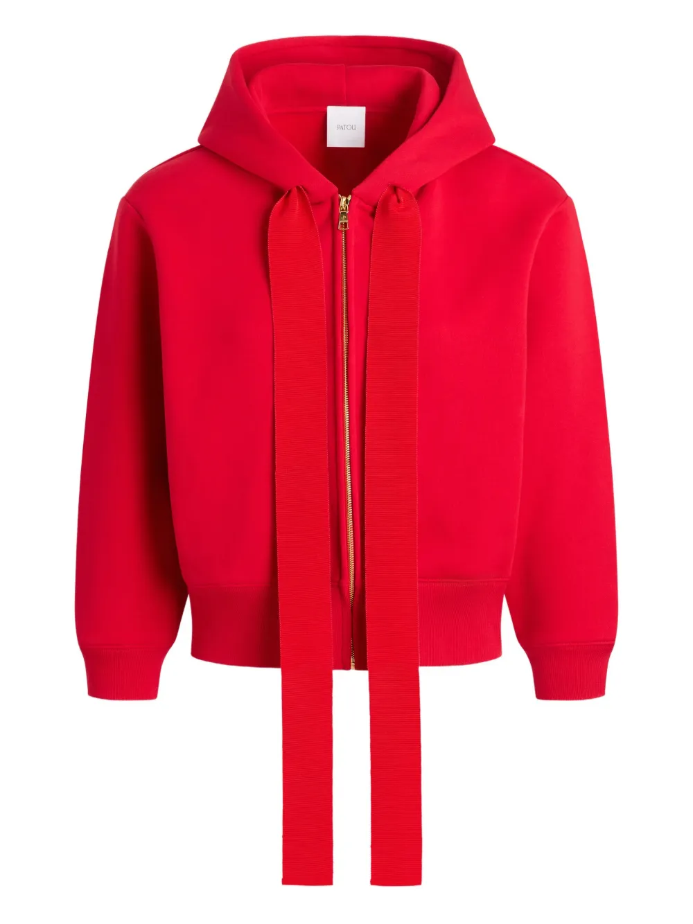 Patou Hoodie met geborduurd logo Rood