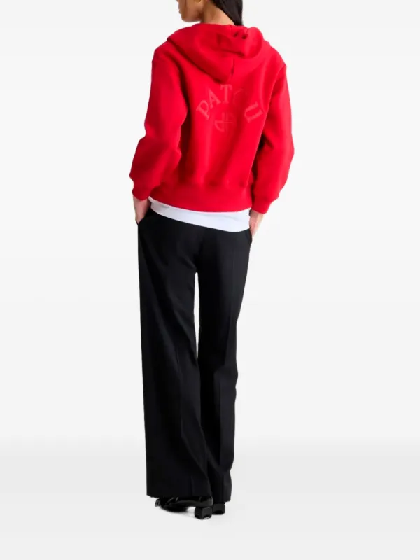 PATOU ジップアップパーカー Patou ジップアップ パーカー | レッド | FARFETCH JP