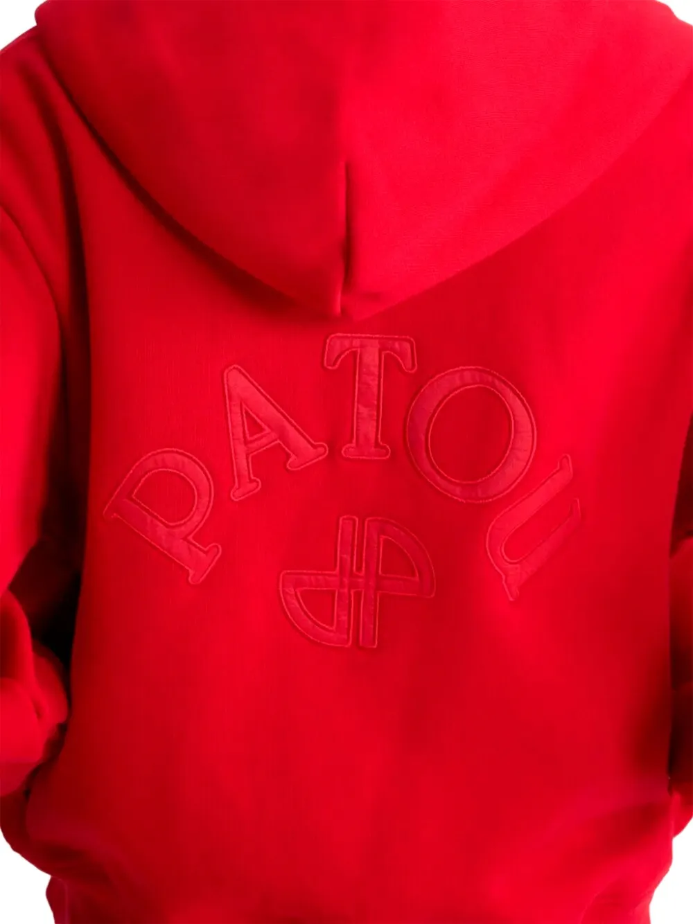 Patou Hoodie met geborduurd logo Rood