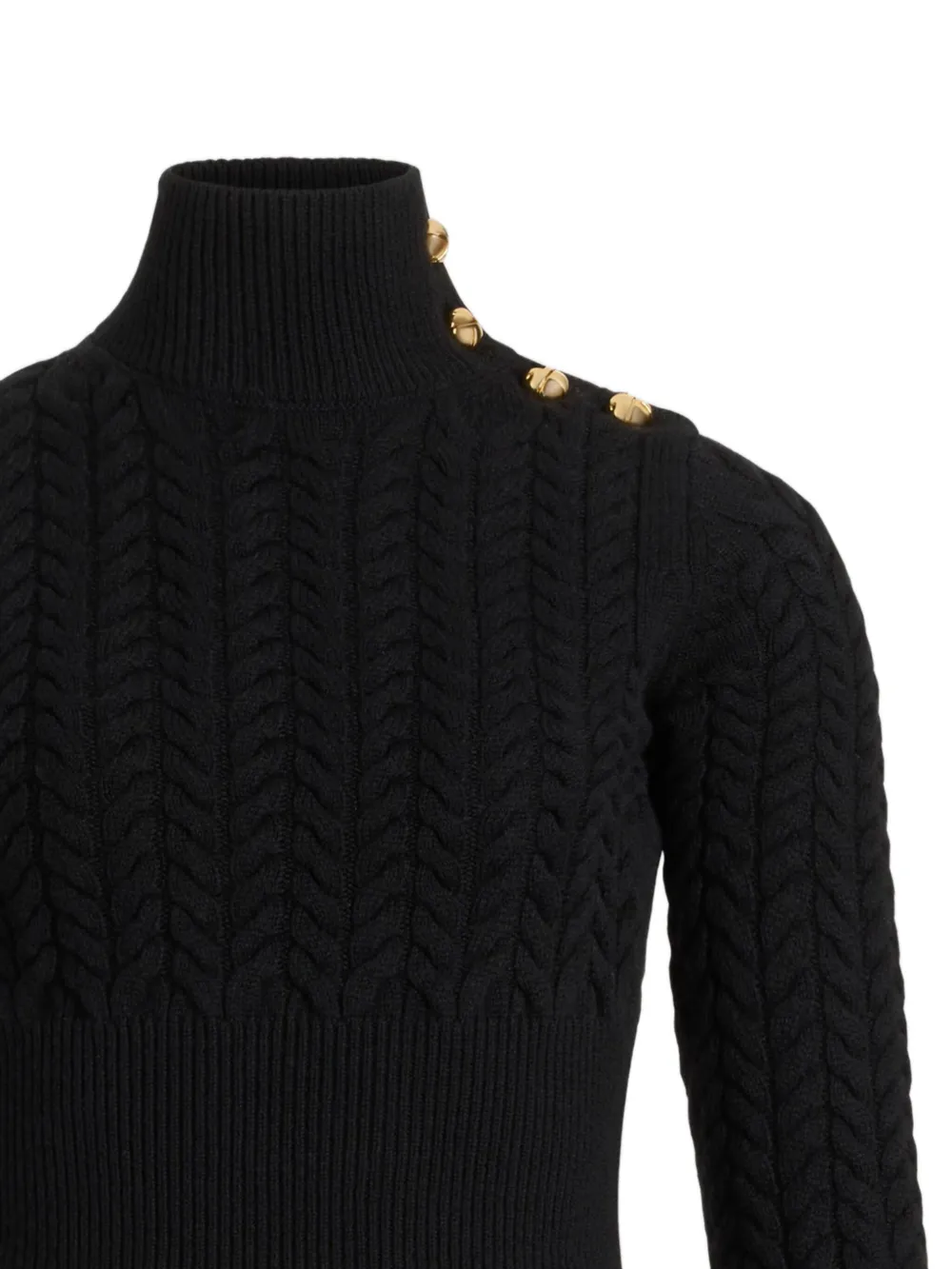 Patou cable-knit button-embellished sweater | Knitted Sweaters | Image 2