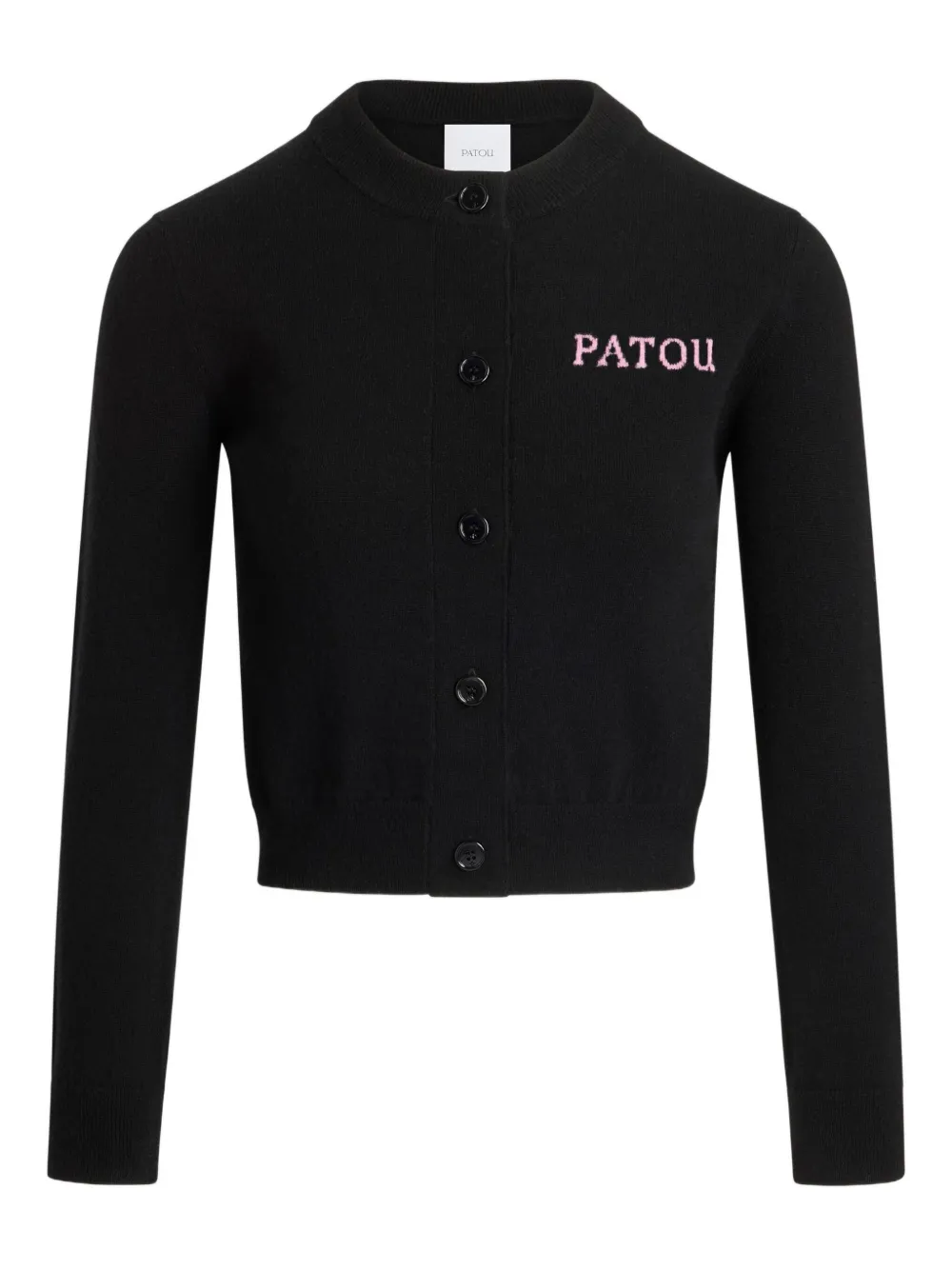 Patou intarsia cardigan | Black | Image 1