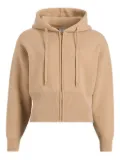 Patou zip-up embroidered hoodie - Brown
