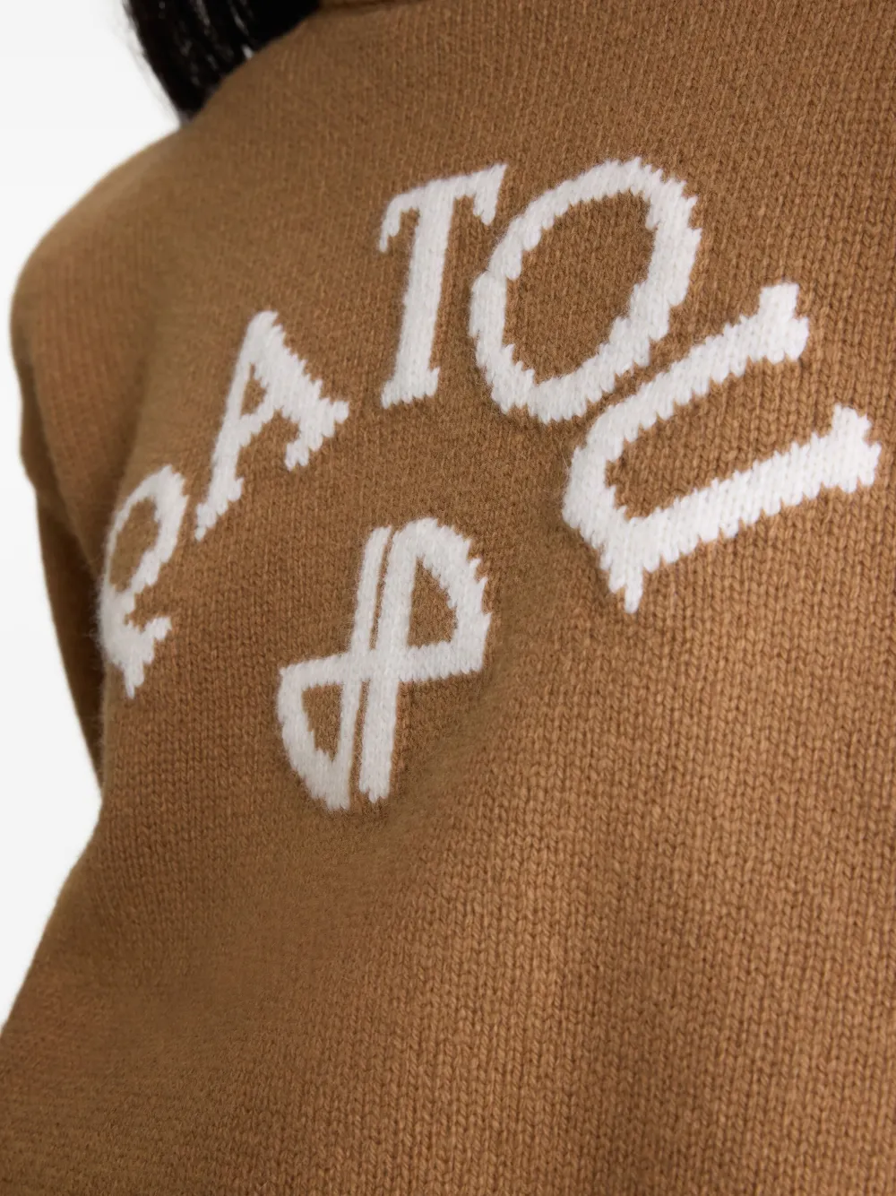Patou intarsia-logo jumper Bruin