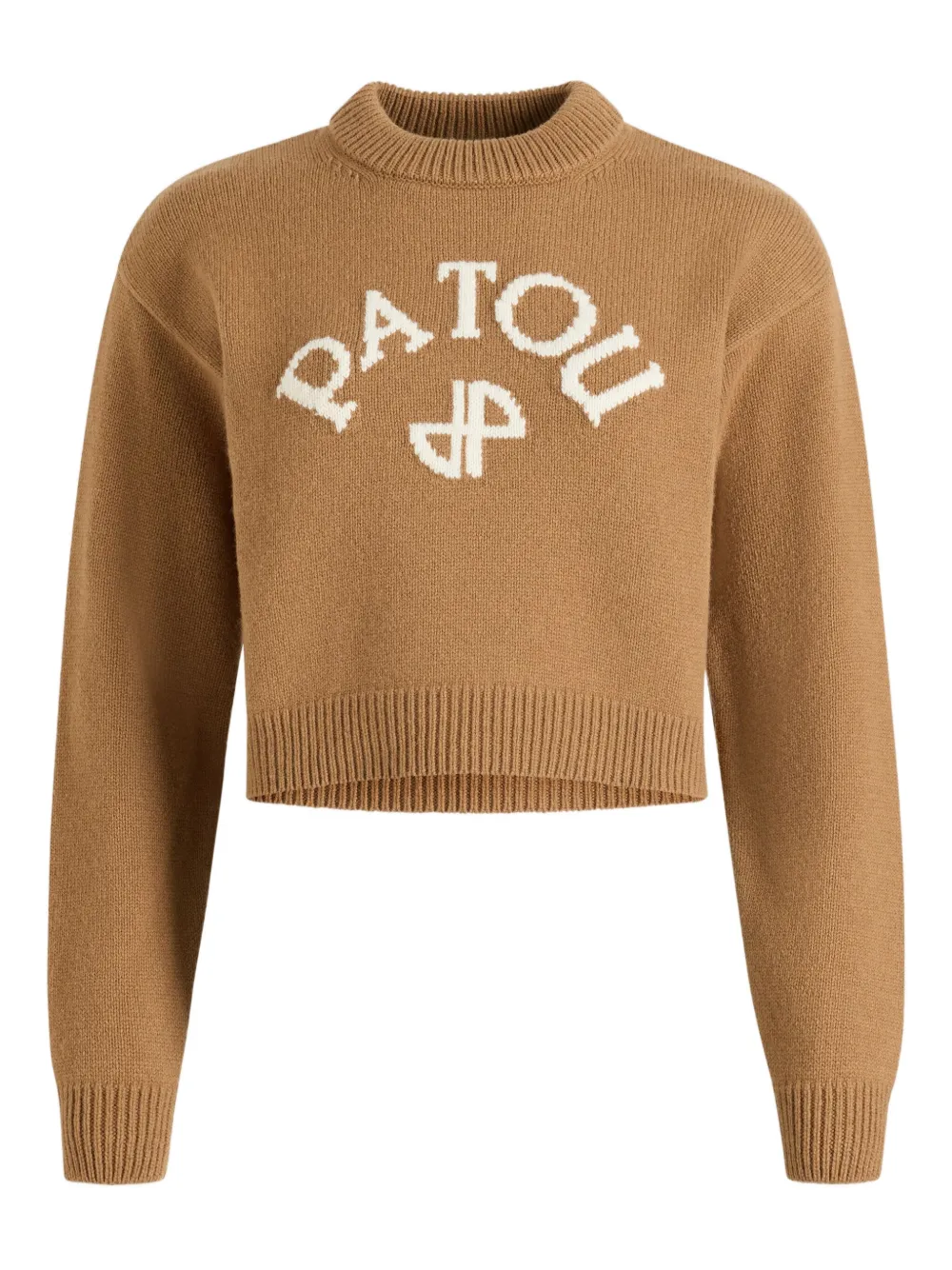 Patou intarsia-logo jumper - Marrone
